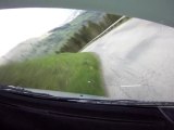 Crash rallye du Beaufortain 2012 - ES1 - CAMERA EMBARQUE