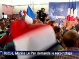 Marine Le Pen salue 