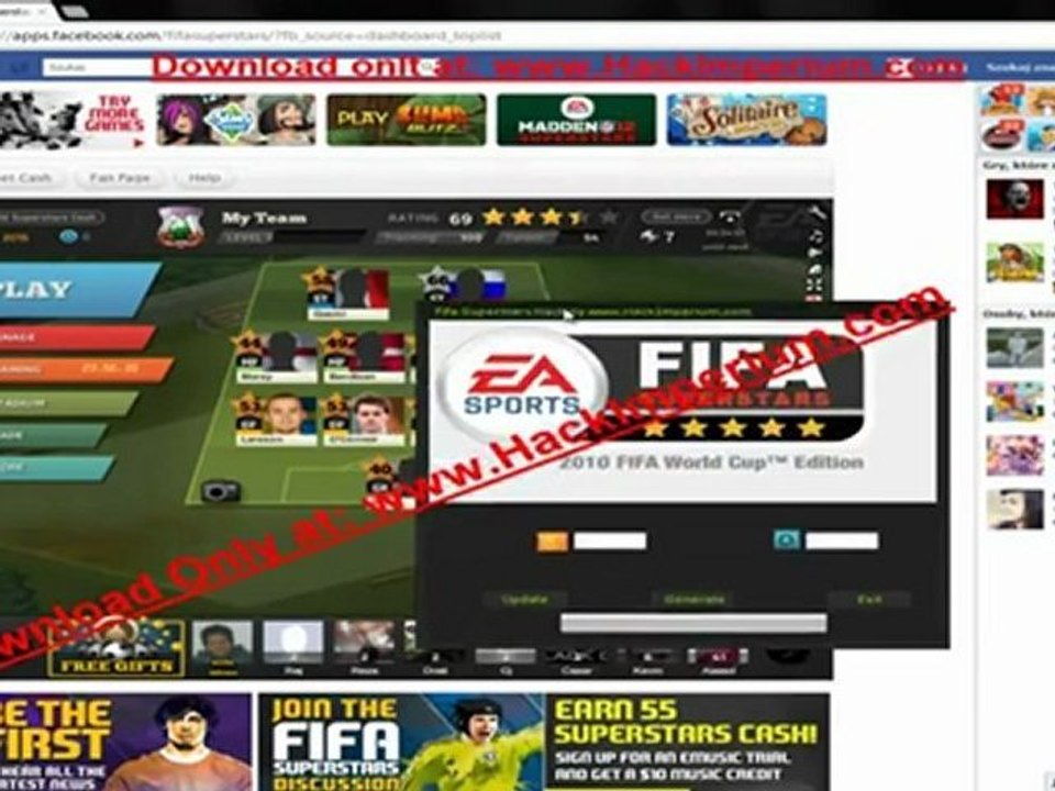 FIfa Superstars Hack Cheat # FREE Download June 2012 Update