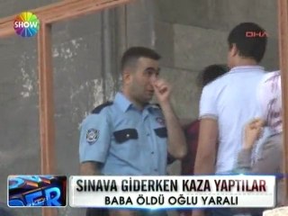 Sınava giderken kaza yaptılar - 17 haziran 2012