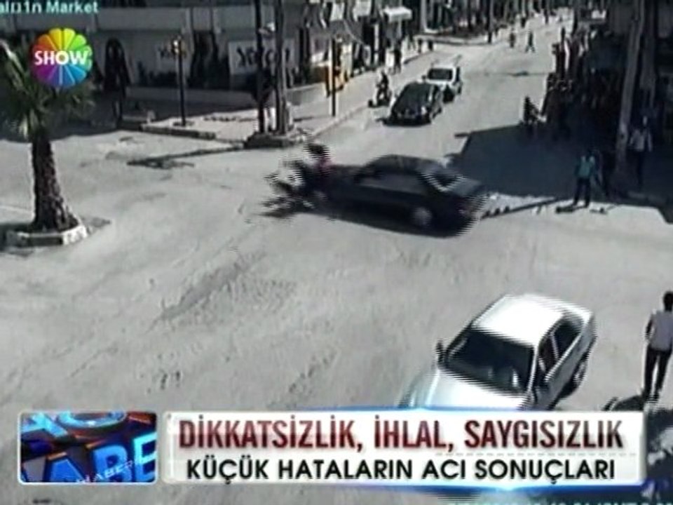 Trafik kazalarının kamera görüntüleri -17 haziran 2012