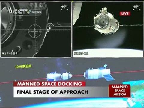 [China] First Manned Docking of Shenzhou 9 to Tiangong-1 Spacelab