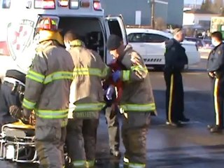 Pedestrian hit by car Head injury