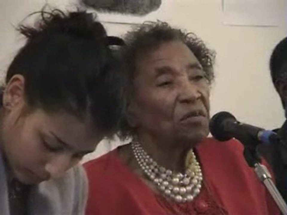 Amelia Boynton Robinson à Paris - 7 janvier 2006