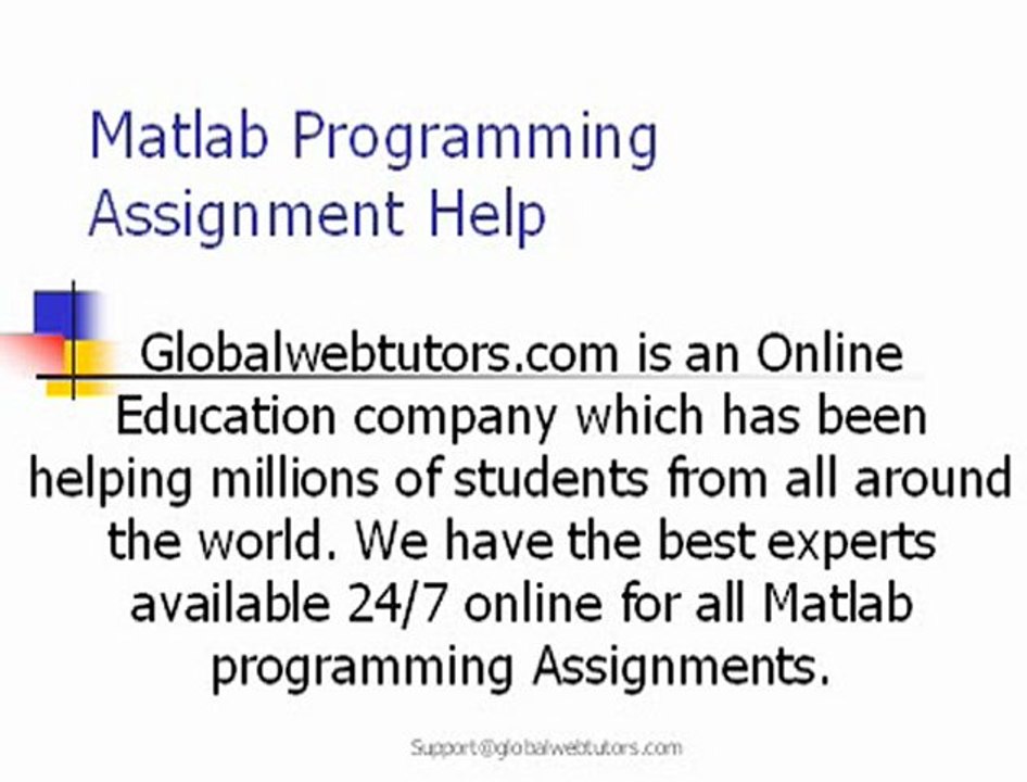 Matlab Programming Assignment Help