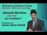 Ansar Raza - Pakistani Ulama says that Ahmadi are not our brothers