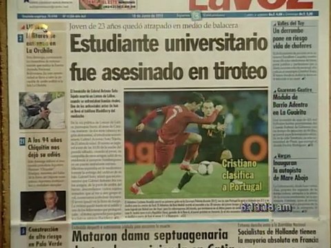 Titulares de Primera Página este 18 de Junio