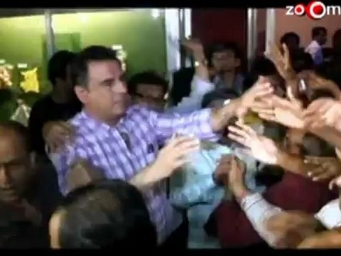 Sharman Joshi & Boman Irani at a local theatre in Bandra