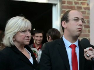 NicolasBays, député de la 12e circonscription du Pas-de-Calais, et sa suppléante, ArletteHoudart