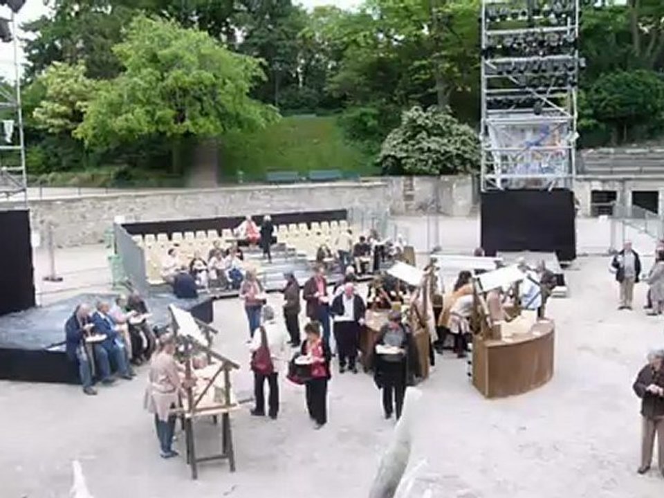 Les étudiants de TOR 1e année du Ceproc dans les arènes de Lutèce