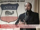 Discurso Carlos Insunza en Ceremonia XVI Asamblea Nacional ANEIICH