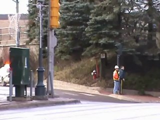 CRANE TRUCK hits Train Bridge