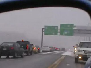 Accident on Bridge SNOWING