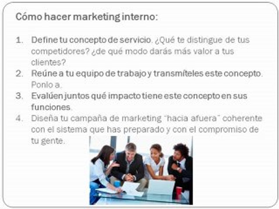 Calidad en los servicios. Qué es y cómo influye el marketing interno