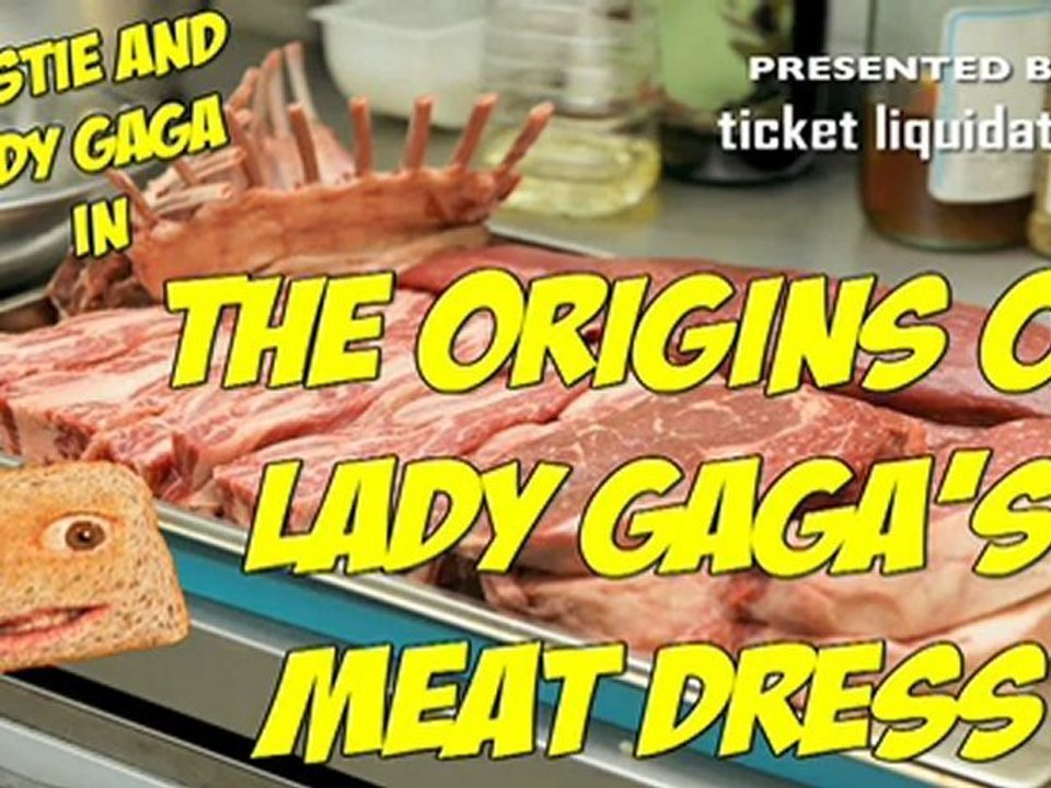 Toastie and Lady Gaga in "The Origins of the Meat ...