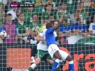 هدفي إيطاليا في مرمى أيرلندا