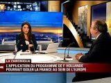 L’application du programme de François Hollande pourrait isoler la France au sein de l’Europe