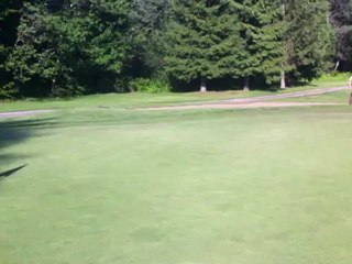 Phil sortie de trappe 8e trou Lorette - Juin 2012