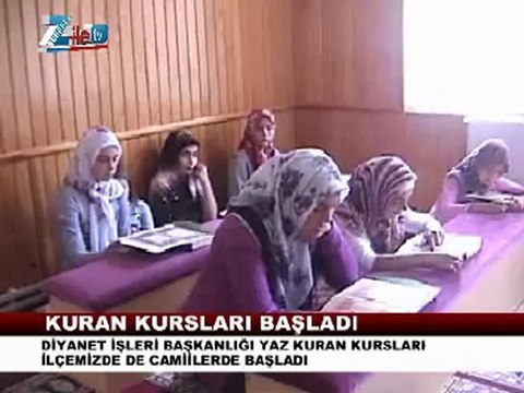 Zilede yaz kuran kursları başladı 2012