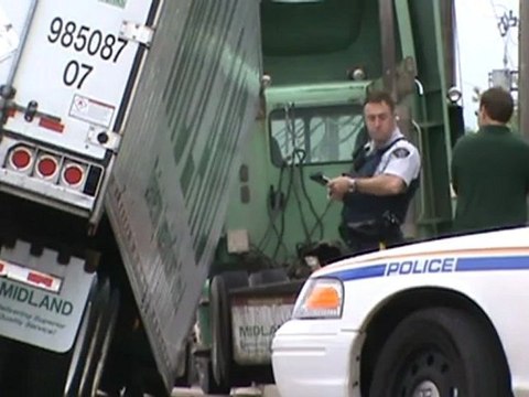 Midland Truck Accident Elmwood & Price, Moncton