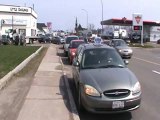 Accident at Stolen Honda VS Undercover RCMP Vehicle Moncton