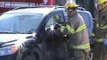 Firefighters cut door off, Accident West Main, Moncton