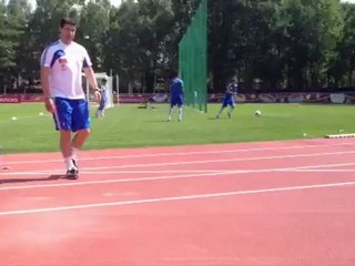 Φορτούνης, Χολέμπας, Φετφατζιδης, άσκηση με μπάλα