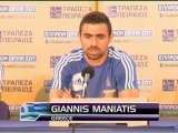 Groupe B - Maniatis prêt pour le match-test