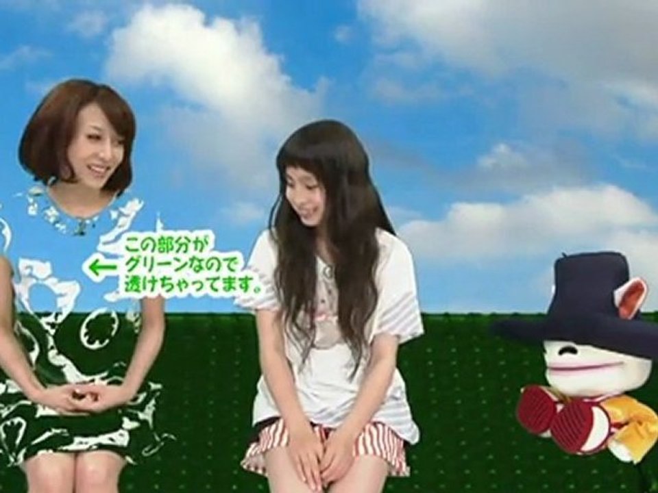 sakusaku 2012.06.25　この部分がグリーンなので透けちゃっています　世界で一番すてきな人一青窈さん登場