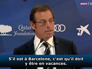Rosell : "Drogba à Barcelone en vacances"