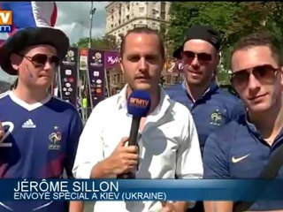 France-Suède : dans la "fanzone", les supporters français déjà chauds