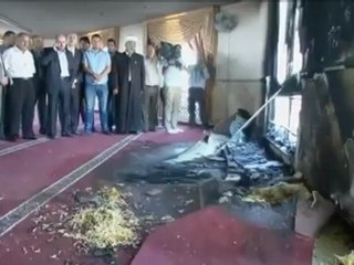 euronewsru - Рядом с Рамалой подожгли мечеть [H.264 360p]