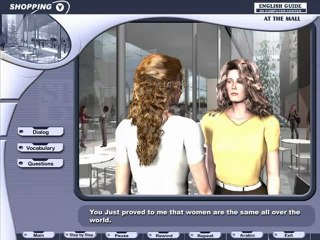 تعليم الانجليزية برنامج تعليم المحادثة في المول التجاري