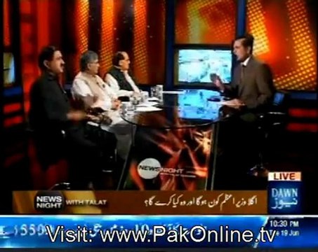 News Night With Talat [Agla Pakistan Ka PM Kon Hoga Or Wo Kya Karey Ga] -19th June 2012 Part 2