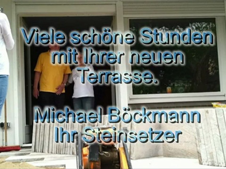 Eine neue Terrasse entsteht.