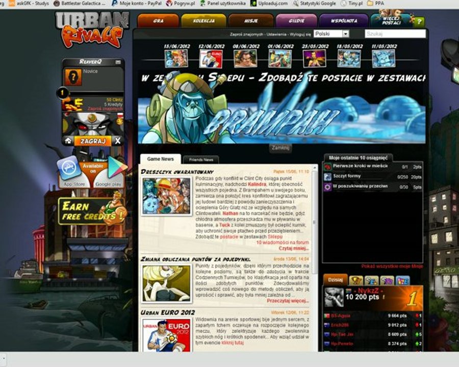 How to Hack Urban Rivals add Credits