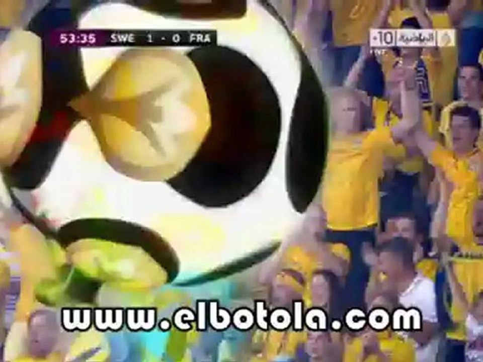هدف السويد الأول ضد فرنسا