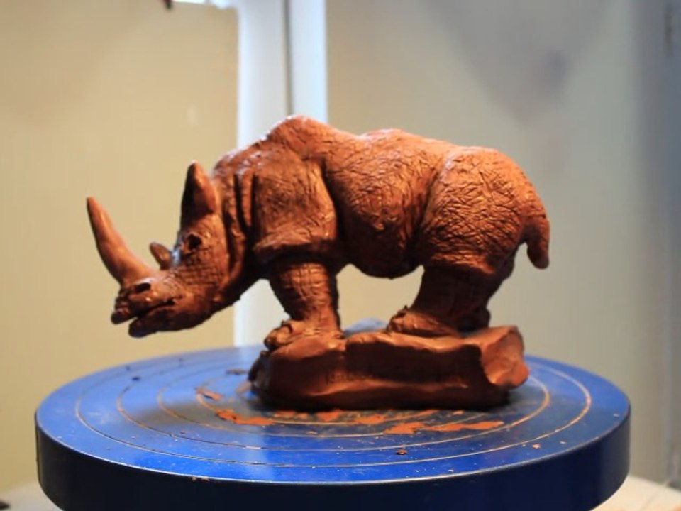 Rhinocéros en sculpture