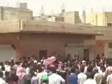 Syria فري برس درعا إنخل مظاهرة صباحية تضامنا مع المدن المنكوبة 19 6 2012 ج2 Daraa