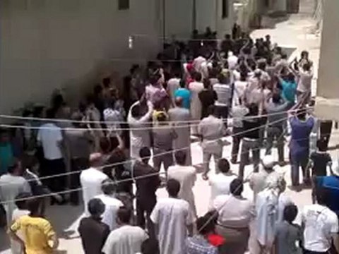 Syria فري برس ادلب مظاهرة حزانو 19 6 2012 Idlib