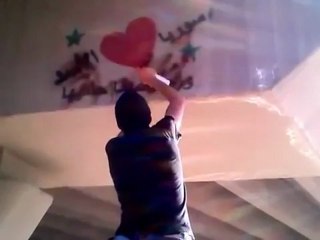 Syria فري برس حلب   مسح كلمة الأسد من الجدران 19 6 2012 Aleppo