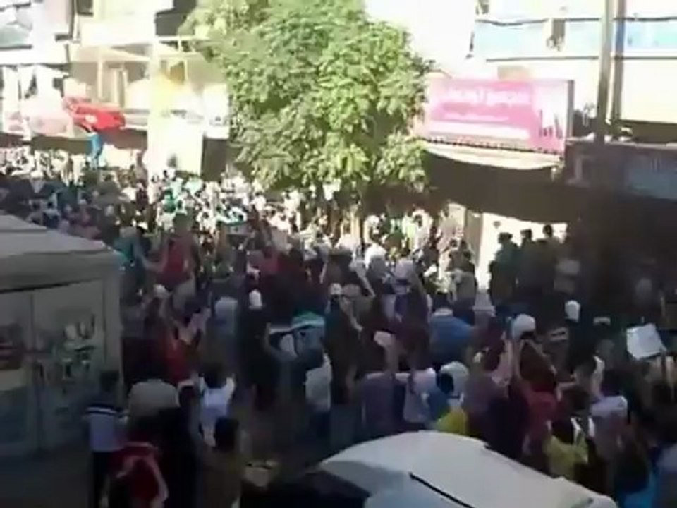 Syria فري برس حلب السكري  تشييع الشهيد أحمد تصوير من الأعلى 19 6 2012  ج2 Aleppo