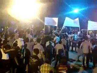 Syria فري برس دمشق حي برزة  بدنا رصاص وروسية 19 6 2012 Damascus