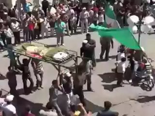 Syria فري برس  ريف دمشق ضمير  تشييع الشهيد خليفة عيد العيد 19 6 2012 ج1 Damascus