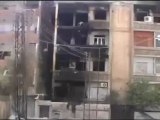 Syria فري برس حمص القصور ياعرب هذه هي حمص ولم تشاهدو شيئ بعد ياعرب  دمار هائل للمنازل جراء القصف بالهيلوكبتر بالصواريخ  19 6 2012 Homs