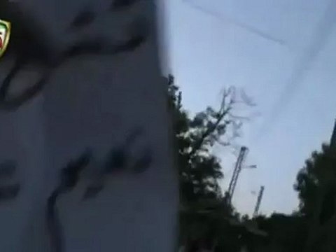 Syria فري برس ريف دمشق قطنا تشييع الشهيد ويا قطنا تحيا رجالك 18 6 2012 Damascus