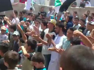 Syria فري برس درعا اليادودة صباحية نصرة لمدينة طفس الابية 18 6 2012 Daraa