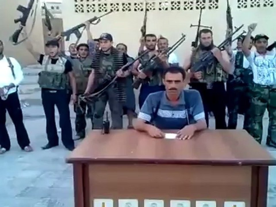 Syria فري برس ادلب  الريف الجنوبي الاعلان عن تشكيل سرية الشهيد عيسى حسيان وانضمامها الى كتيبة محمد الامين ص التابعة للواء الانصار  18 6 2012 Idlib