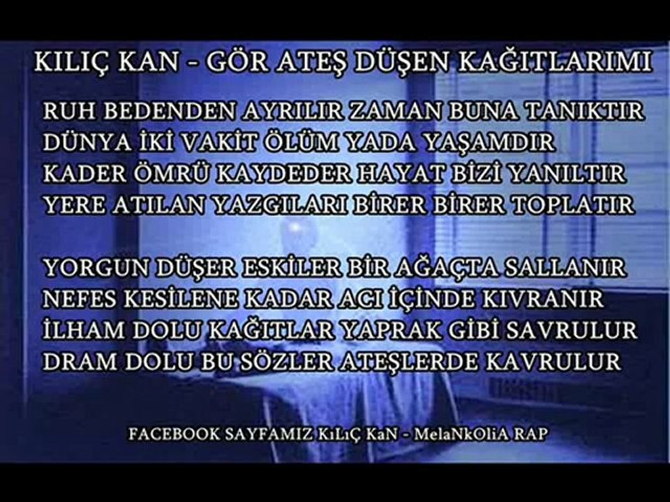 KILIÇ KAN - GÖR ATEŞ DÜŞEN KAĞITLARI - BEATBY ALİ ALKUMRU