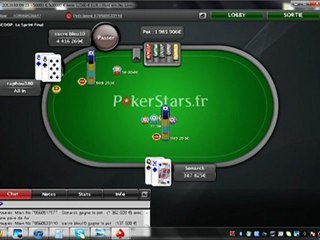 PokerStarsLive - SCOOP 9-H - Replay Commenté